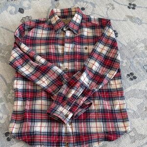 Red and Blue plaid Buffalo Jackson button down shirt